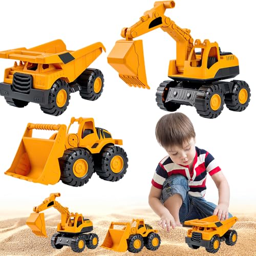 Lotvic Bagger Spielzeug, 3 Pcs Sandspielzeug Bagger Sandkasten, Sandkasten Spielzeug, Mini Traktor Bulldozer Diecast Vehicle, Bagger Fahrzeug Spielzeug mit Trägheit, Geschenk für Kinder Ab 3 4 5 Jahr Lotvic Bagger Spielzeug, 3 Pcs Sandspielzeug Bagger Sandkasten, Sandkasten Spielzeug, Mini Traktor Bulldozer Diecast Vehicle, Bagger Fahrzeug Spielzeug mit Trägheit, Geschenk für Kinder Ab 3 4 5 Jahr von Lotvic