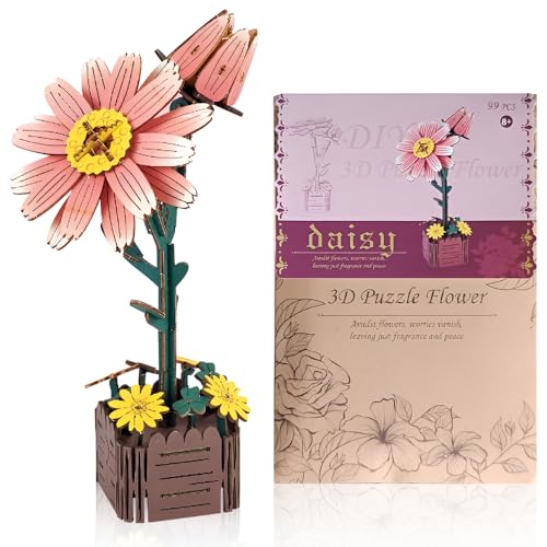 Lotvic 3D Puzzle Blumen, DIY-Blume aus Holz, Modellbausätze Für Künstliche Blumen Zum Zusammenbauen, Geschenk für ihren Geburtstag, Valentinstag, Muttertag Lotvic 3D Puzzle Blumen, DIY-Blume aus Holz, Modellbausätze Für Künstliche Blumen Zum Zusammenbauen, Geschenk für ihren Geburtstag, Valentinstag, Muttertag von Lotvic