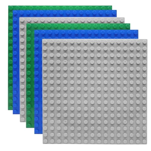 Lotvic 6 Stück Bauplatte, Bauplatte Kompatibel mit Duplo, Grüne Blaue Graue Grundplatte, Grundplatte für DUPLO Sets für Kreatives Vorschulspielzeug, Konstruktionsspielzeug für Mädchen und Jungen Lotvic 6 Stück Bauplatte, Bauplatte Kompatibel mit Duplo, Grüne Blaue Graue Grundplatte, Grundplatte für DUPLO Sets für Kreatives Vorschulspielzeug, Konstruktionsspielzeug für Mädchen und Jungen von Lotvic