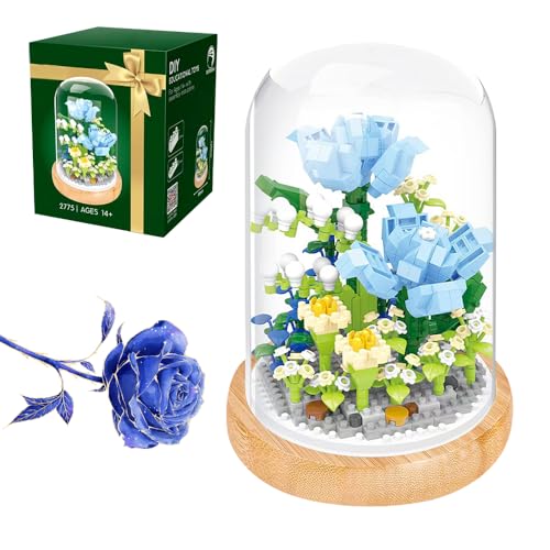 Lotvic Blumenstrauß Bausteine Set, Blumen Bauspielzeugsets mit Schutzhülle, 543 Stück Künstliche bausteine Blumenstrauß, Kunstpflanzen Bausteine für Erwachsene, für Valentinstag, Weihnachten Lotvic Blumenstrauß Bausteine Set, Blumen Bauspielzeugsets mit Schutzhülle, 543 Stück Künstliche bausteine Blumenstrauß, Kunstpflanzen Bausteine für Erwachsene, für Valentinstag, Weihnachten von Lotvic
