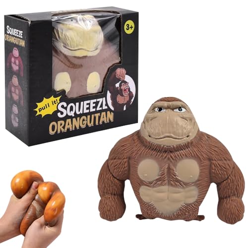 Lotvic Dehnbares Affenspielzeug, Stressabbau-Gorilla-Spielzeug, dehnbares Fidget-Spielzeug, Squishy Affen-Spielzeug, Dekompressions-Gorilla-Spielzeug für Kinder und Erwachsene, dehnbares Lotvic Dehnbares Affenspielzeug, Stressabbau-Gorilla-Spielzeug, dehnbares Fidget-Spielzeug, Squishy Affen-Spielzeug, Dekompressions-Gorilla-Spielzeug für Kinder und Erwachsene, dehnbares von Lotvic