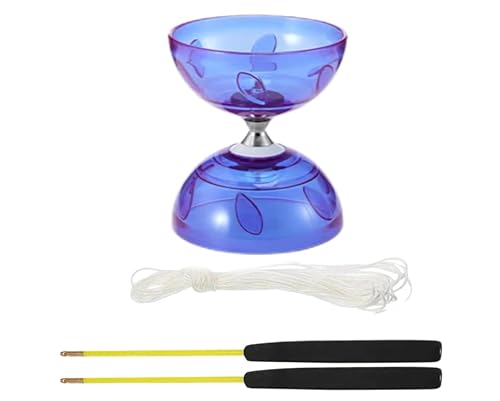 Lotvic Diabolo Freizeitsport Jonglier-Set mit Licht, Freiläufer mit Kugellager, Diabolo Jonglierset, Jonglier-Set mit Handsticks aus Aluminium und Ersatzschnur, Geschenk für Kinder & Anfänger, Lila Lotvic Diabolo Freizeitsport Jonglier-Set mit Licht, Freiläufer mit Kugellager, Diabolo Jonglierset, Jonglier-Set mit Handsticks aus Aluminium und Ersatzschnur, Geschenk für Kinder & Anfänger, Lila von Lotvic