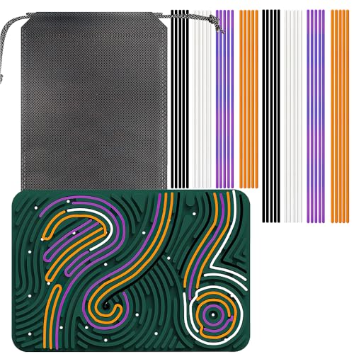 Lotvic Sensorik Activity Board, 29.5 x 20 cm Sensorisches Aktivitätsbrett, Silikon Fidget Toys zur Stressabbau, Silikon-Zappelspielzeug, Sensorisches Spielzeug Aktivitätsbrett mit 40 Stäbe Lotvic Sensorik Activity Board, 29.5 x 20 cm Sensorisches Aktivitätsbrett, Silikon Fidget Toys zur Stressabbau, Silikon-Zappelspielzeug, Sensorisches Spielzeug Aktivitätsbrett mit 40 Stäbe von Lotvic