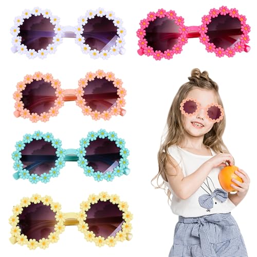 Lotvic Gänseblümchen Sonnenbrille, 5 Paare Blumen Sonnenbrille Kinder, Partybrille Spaßbrille Sonnenbrille, Hippie Sonnenbrille, Daisy Runde Sonnenbrille für Strand, Geburtstag, Ostern Party, Outdoor Lotvic Gänseblümchen Sonnenbrille, 5 Paare Blumen Sonnenbrille Kinder, Partybrille Spaßbrille Sonnenbrille, Hippie Sonnenbrille, Daisy Runde Sonnenbrille für Strand, Geburtstag, Ostern Party, Outdoor von Lotvic
