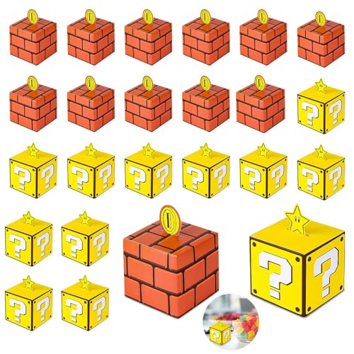Lotvic Mario Geschenkbox Geburtstag Kinder, 24 Stück Party Schachteln Geschenkboxen Set, Pappe Geschenkbox für Hochzeit, Party, Kindergeburtstag, Heiligabend, Halloween Lotvic Mario Geschenkbox Geburtstag Kinder, 24 Stück Party Schachteln Geschenkboxen Set, Pappe Geschenkbox für Hochzeit, Party, Kindergeburtstag, Heiligabend, Halloween von Lotvic