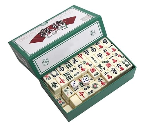 Lotvic Mini Mahjong Set, Mahjong Set, Mini Majong Spiel, Traditionelles Chinesisches Majong mit 144 Majong Steinen, Geeignet für Jung und Alt, Ideal für Familien, Reisen, Partys Lotvic Mini Mahjong Set, Mahjong Set, Mini Majong Spiel, Traditionelles Chinesisches Majong mit 144 Majong Steinen, Geeignet für Jung und Alt, Ideal für Familien, Reisen, Partys von Lotvic