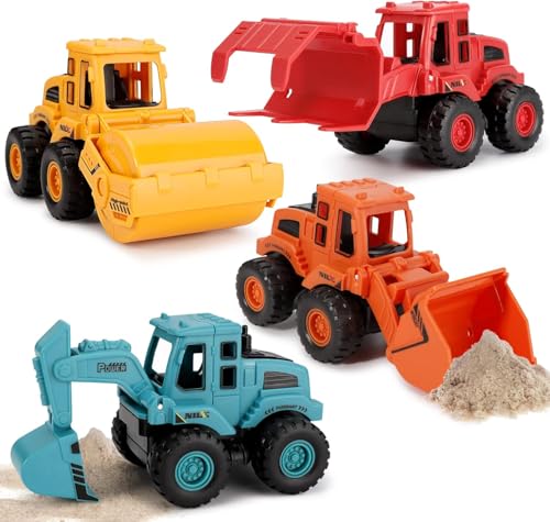 Lotvic Sandspielzeug Bagger Sandkasten, 3 Stück Baufahrzeuge Spielzeug, Baustellen Fahrzeuge Sandspielzeug Bagger, Spielstabil Sandspielzeugs ab 1-5 Jahr Mädchen Junge Sommerspielzeug Lotvic Sandspielzeug Bagger Sandkasten, 3 Stück Baufahrzeuge Spielzeug, Baustellen Fahrzeuge Sandspielzeug Bagger, Spielstabil Sandspielzeugs ab 1-5 Jahr Mädchen Junge Sommerspielzeug von Lotvic
