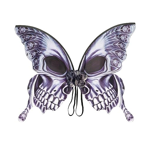 Loufy 1 Stück Halloween-Schmetterlingsflügel, Feenflügel für Kinder, Erwachsene, Frauen, Mädchen, Bühnenkostüme von Loufy