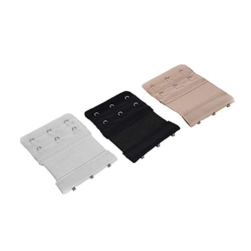 Loufy BH-Verlängerungen mit 6 – 3 Haken – (2 x Schwarz, 2 x , 2 x ) von Loufy