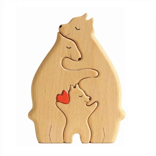 Loufy Statue der Familie des Bären aus , Familienkunst, Schreibtischdekoration, Herzpuzzle, Familien-Puzzle, Heimdekoration, Geschenk zum Muttertag, C Loufy Statue der Familie des Bären aus , Familienkunst, Schreibtischdekoration, Herzpuzzle, Familien-Puzzle, Heimdekoration, Geschenk zum Muttertag, C von Loufy