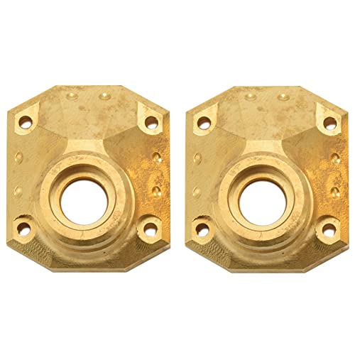 Louttary 2 Stück CNC Endachsabdeckung aus Messing für Auto, Fernbedienung, 1/10 Achse, UTB, Upgrades, Zubehör von Louttary