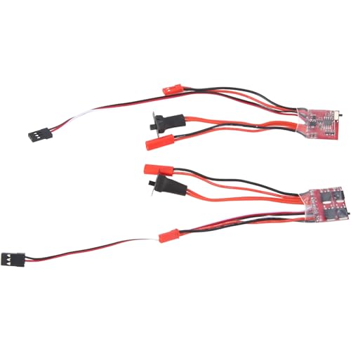 Louttary 2 Stück RC Auto 30 A ESC Rückwärtsbürste Bremsbürste Zweiwege ESC Motor Geschwindigkeitsregler für 1/16 1/18 1/24 Auto Boot Tank Louttary 2 Stück RC Auto 30 A ESC Rückwärtsbürste Bremsbürste Zweiwege ESC Motor Geschwindigkeitsregler für 1/16 1/18 1/24 Auto Boot Tank von Louttary