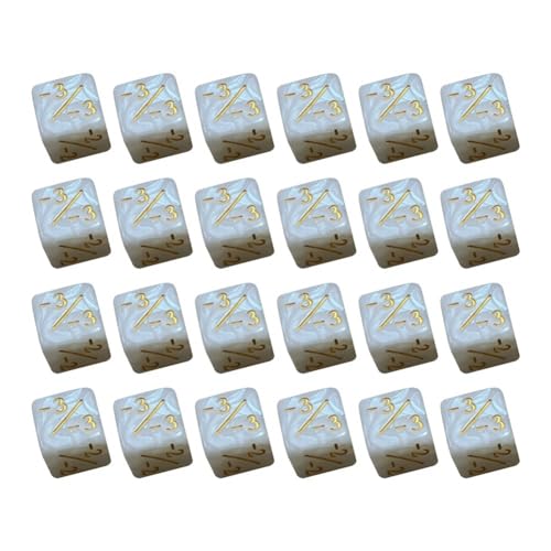 Louttary 24 Stück -Würfelzähler, Markierungsmarken, Acryl-Würfelwürfel +/- D6, Kartenspielzubehör, Kinder-Lernspielzeug () von Louttary