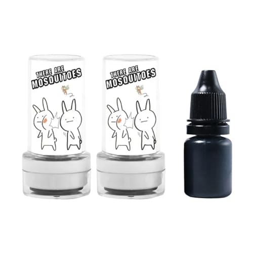 Louttary Anti-Mücken-Stempel, rund, gegen Mücken, Streich unter Freunden, realistisch, leicht zu reinigen, für Studenten, Kinder, Paar, B von Louttary