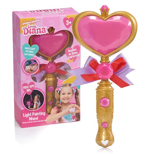 WOW! STUFF Love Diana Haarbürste, Lichtmalstab mit Geräuschen | Leuchtende Haarbürste, Rollenspiel und Verkleidungszubehör | Offizielles Spielzeug für Kinder, inspiriert von der YouTube-, TV- und WOW! STUFF Love Diana Haarbürste, Lichtmalstab mit Geräuschen | Leuchtende Haarbürste, Rollenspiel und Verkleidungszubehör | Offizielles Spielzeug für Kinder, inspiriert von der YouTube-, TV- und von WOW! STUFF