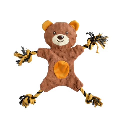 Love Story, Plüschtier Bär mit Sound + Seil mit 4 Knoten, Polyester, 34 x 37 cm, Braun Love Story, Plüschtier Bär mit Sound + Seil mit 4 Knoten, Polyester, 34 x 37 cm, Braun von Love Story