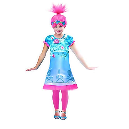 LoveLegis Größe 110-2-3 Jahre - Kostümkleid und Perücke - Mohn Trolle - kleines Mädchen - Verkleidung - Karneval - Halloween - Cosplay - Geschenkidee -Poppy - Trolls von LoveLegis