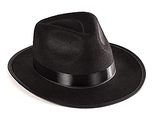 LoveLegis Gangsterhut Filz Karneval Halloween Hochwertiges Kostüm Zubehör Geschenkidee Weihnachten Geburtstag Party von LoveLegis
