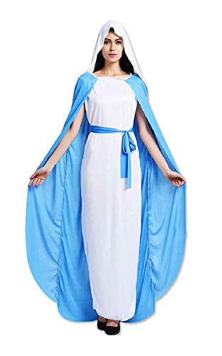 LoveLegis Jungfrau Maria Madonna hellblau weiß Kostüm Karneval Damen Einheitsgröße heilig Verkleidung Fest Feier Glaube von LoveLegis