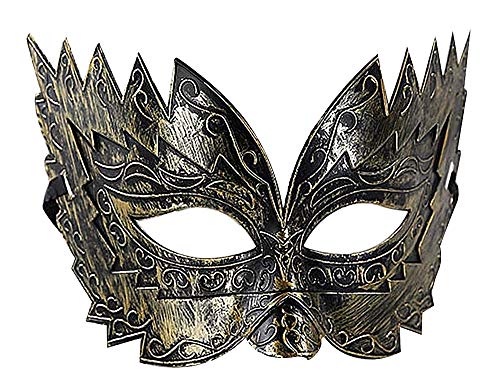 LoveLegis Venezianische Maske - Kostüm - Verkleidung Kostüm - Karneval - Halloween - Cosplay - Schmetterling - Antik Retro - Frau Mann Unisex - Geschenkidee für Weihnachten und Geburtstag - Gold von LoveLegis