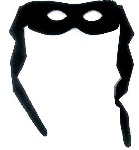 LoveLegis Zorro Kostüm Maske - Verkleidung - Karneval - Halloween - Schwertkämpfer - maskierter Ritter - schwarze Farbe - Erwachsene - Mann - Junge - Geschenkidee für Weihnachten und Geburtstag von LoveLegis