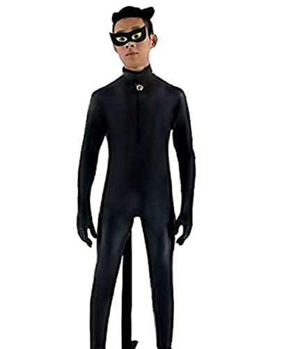 Lovelegis Kostüm Katze schwarz – Overall – Erwachsene – Herren – Karneval – Halloween – Cosplay – Verkleidung – Größe S – Geschenkidee von LoveLegis