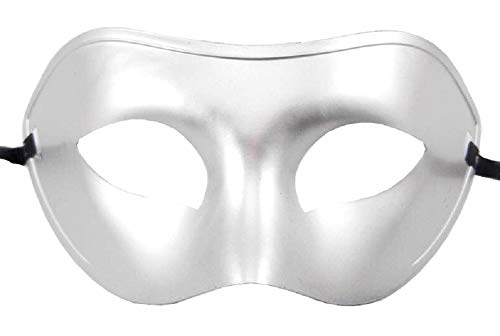 Lovelegis Venezianische Maske – Karneval – einfach – Herren Verkleidung – Accessoires – Farbe Silber – Erwachsene – Kinder von LoveLegis