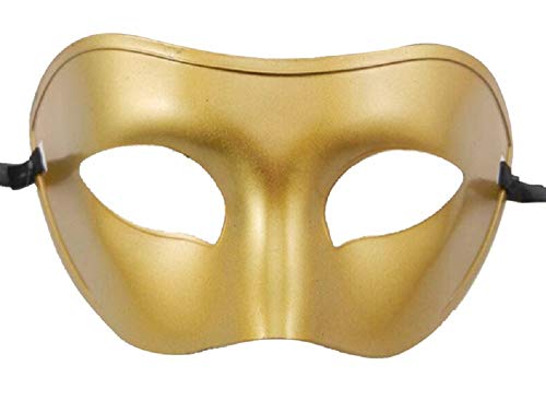 Lovelegis Venezianische Maske – Karneval – einfach – für Herren – Halloween – Verkleidung – Accessoires – Farbe Gold – Erwachsene – Kinder von LoveLegis