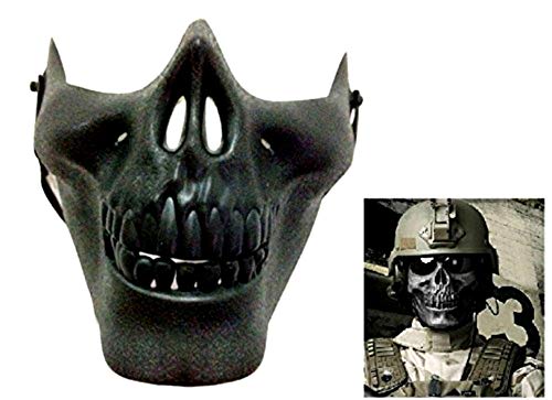 Militär Kostüm Maske - Verkleidung - Karneval - Halloween - cs - Counterstrike - Skelett - Halbschädel - Knochen - uns Armee - schwarz - Erwachsene - Mann - Weihnachten Geburtstagsgeschenkidee Militär Kostüm Maske - Verkleidung - Karneval - Halloween - cs - Counterstrike - Skelett - Halbschädel - Knochen - uns Armee - schwarz - Erwachsene - Mann - Weihnachten Geburtstagsgeschenkidee von LoveLegis
