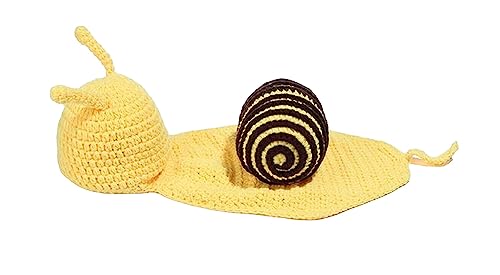 Neugeborenen Set Schnecke Mütze gestrickt Kostüm Fotoshooting 0-6 Monate gelb braun Babyfoto Neugeborenen Set Schnecke Mütze gestrickt Kostüm Fotoshooting 0-6 Monate gelb braun Babyfoto von LoveLegis