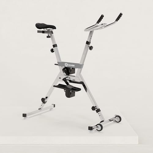 Lovee Aquabike II passt sich an Ihre Körpergröße von 1,5 m bis 1,98 m an, sehr bequemer Sattel, Möglichkeit, die Intensität der Pedale einzustellen, Olivgrün von Lovee