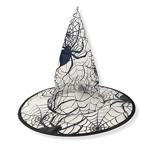 Lovelegis Hexenhut - Karneval - Halloween - Damen - transparent - Spinne - Spinnennetz - Farbe schwarz - Accessoires - Verkleidung - mit Dekoration - wendbar von LoveLegis