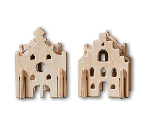 Lovelties Steckhaus Holz Spielzeug 2er Set - Kinderspielzeug Holzhäuser zum Spielen & Kombinieren - Kinder Holzspielzeug ab 3 Jahre - Nachhaltig Unbehandeltes Birkensperrholz - 10,5 x 11 x 14 cm Lovelties Steckhaus Holz Spielzeug 2er Set - Kinderspielzeug Holzhäuser zum Spielen & Kombinieren - Kinder Holzspielzeug ab 3 Jahre - Nachhaltig Unbehandeltes Birkensperrholz - 10,5 x 11 x 14 cm von Lovelties