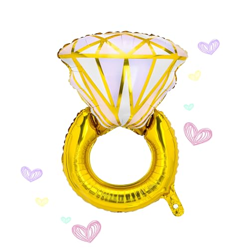 Folienballon Ring– 60 x 95 cm – Goldener Diamantring Design – Perfekt für Junggesellinnenabschied, Hochzeit, Verlobung, Brautparty, Partydekoration Süßer Party – Hochwertige WIEDERVERWENDBAR Folienballon Ring– 60 x 95 cm – Goldener Diamantring Design – Perfekt für Junggesellinnenabschied, Hochzeit, Verlobung, Brautparty, Partydekoration Süßer Party – Hochwertige WIEDERVERWENDBAR von Lovely Balloon