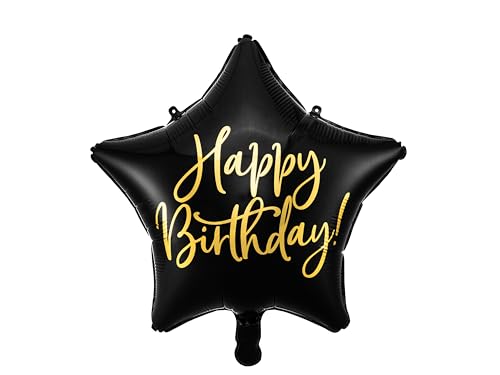 Folienballon Stern Happy Birthday Schwarzer Ballon Geburtstag Dekoballon Luftballon Schwarz Gold Deko Geburtstag Ballon Stern Wiederverwendbar Folienballon Stern Happy Birthday Schwarzer Ballon Geburtstag Dekoballon Luftballon Schwarz Gold Deko Geburtstag Ballon Stern Wiederverwendbar von Lovely Balloon