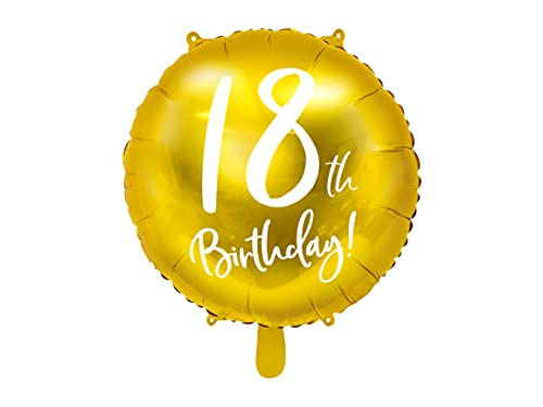 Luftballon 18. Geburtstag Gold Folienballon Nummer 18 Geburtstag Luftballon Mädchen Junge Ballon 18 Heliumballon Zahl 18 von Lovely Balloon
