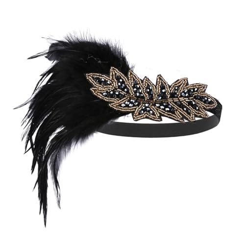 Lovfingu Great Gatsby 1920er Jahre Accessoires Flapper Stirnbänder für Frauen mit Federn zum Basteln Vintage Party Kopfschmuck C69-Navy Lovfingu Great Gatsby 1920er Jahre Accessoires Flapper Stirnbänder für Frauen mit Federn zum Basteln Vintage Party Kopfschmuck C69-Navy von Lovfingu