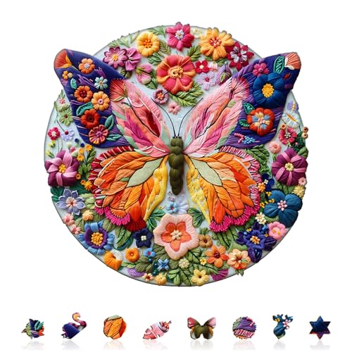 Holzpuzzle Erwachsene Geweben Schmetterling - 275 Teile holzpuzzle Geschenkbox, Wanddekoration und Lernspielzeug für Freunde und Familien Holzpuzzle Erwachsene Geweben Schmetterling - 275 Teile holzpuzzle Geschenkbox, Wanddekoration und Lernspielzeug für Freunde und Familien von Lovpippi
