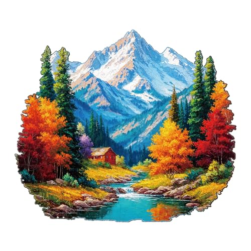 Holzpuzzle Erwachsene Herbst teilen - 170 Teile Holzpuzzle Geschenkbox, Wanddekoration (Erwachsene/Kinder) von Lovpippi