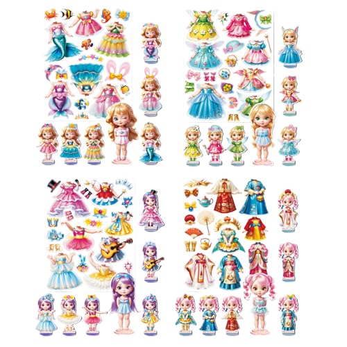 Lovyan Magnetische Ankleidepuppen – Mädchen Spaß Mix and Match Spielen Magnetische Papierpuppen mit 4 thematischen magnetischen Kostümaufklebern zum Erstellen fantasievoller Geburtstagsgeschenke Lovyan Magnetische Ankleidepuppen – Mädchen Spaß Mix and Match Spielen Magnetische Papierpuppen mit 4 thematischen magnetischen Kostümaufklebern zum Erstellen fantasievoller Geburtstagsgeschenke von Lovyan