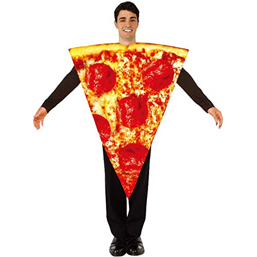 Unisex Food Pizza Kostüm Tunika Schwammanzug Erwachsener Männer Frauen Lustige Purim Halloween Party Kosposition Cosplay von Lpitoy
