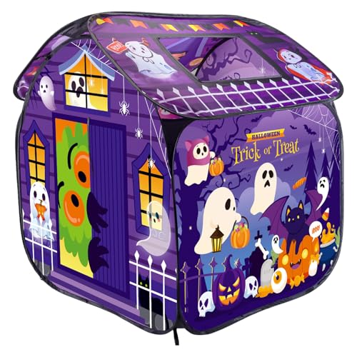 Halloween Kinder Spielzelte Playhouse Zelts Indoor Spielhaus Halloween Kinder Innenzelt Kinderspielzelt, Belüfteter, Faltbarer Kleinkindspielplatz Für Drinnen Und Draußen, Einfach Zu Montieren von Lpoppcx