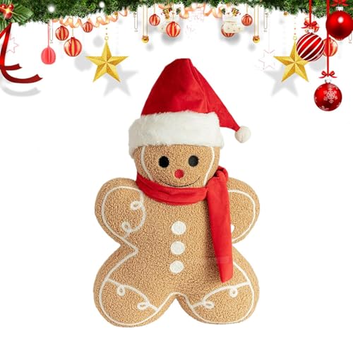 Lpoppcx Plüsch Lebkuchenmann | Plüschfigur Weihnachtsmann - Weich Dekoration Für Weihnachten Kinder Wohnzimmer Schlafzimmer Auto Lpoppcx Plüsch Lebkuchenmann | Plüschfigur Weihnachtsmann - Weich Dekoration Für Weihnachten Kinder Wohnzimmer Schlafzimmer Auto von Lpoppcx
