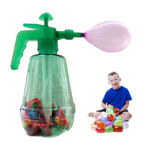 Wasserbomben Füllflasche, Wasserballon Pumpe Mit 500 Luftballons, Air Balloon Pumpen, Sommer Outdoor Wasserspielzeug Für Kinder Und Erwachsene (Zufällige Farbe) von Lpoppcx
