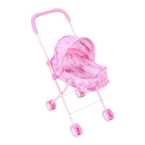 Babypuppenwagen Spielzeug, faltbares Design, 24x44x55 cm, tat Play Kinderwagen, Kinderpuppenwagen, kompaktes Design, nur für kleine Spielzeuge von Lpsdssre