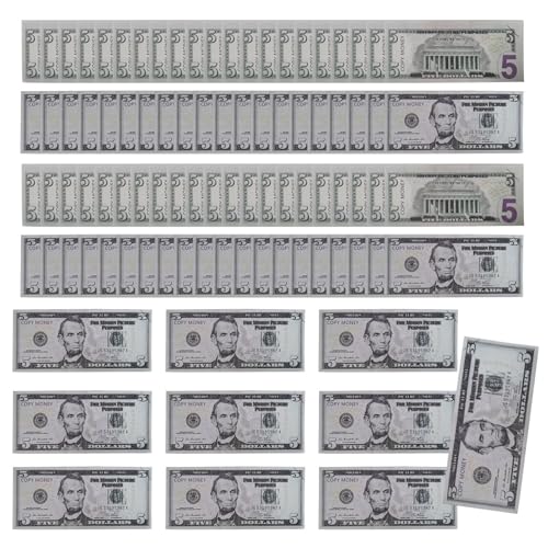 Geldspray -Banknoten, gefälschte Dollar -Rechnungen, Filmrequisiten, kompakt, leicht zu tragen, 15x6,2 cm/5,91 x 2,44 Zoll für , Mädchen und Jugendliche Geldspray -Banknoten, gefälschte Dollar -Rechnungen, Filmrequisiten, kompakt, leicht zu tragen, 15x6,2 cm/5,91 x 2,44 Zoll für , Mädchen und Jugendliche von Lpsdssre