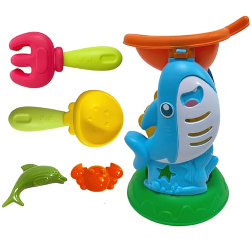 Kinderstrandspielzeug, Sandwasserspielzeug Mit Schaufel, Sandcastle-Gebäudekit, Einfaches Graben, Bildungs- Und Ansprechendes Spiel, Sicher Zu Spielen, Flexibler Mehrnutzungsspiel-Set, 13x13x20cm, Für von Lpsdssre