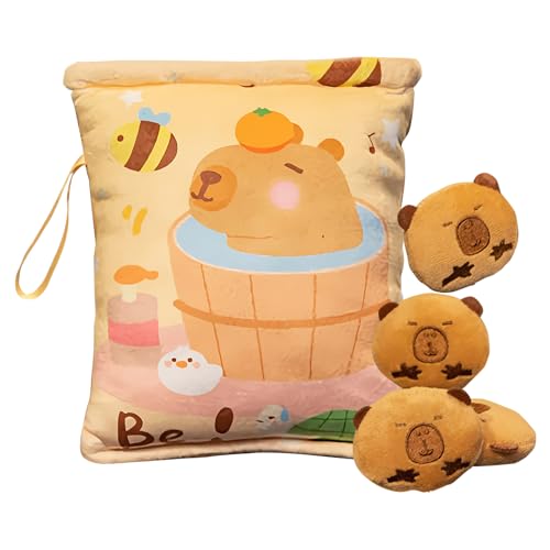 Lpsdssre Capybara Snack Pack, Plüsch-Snack-Tasche, süße Süßigkeitentasche, tragbar, leicht zu tragen, leicht zu reinigen, 18 x 20 cm, für und Mädchen Lpsdssre Capybara Snack Pack, Plüsch-Snack-Tasche, süße Süßigkeitentasche, tragbar, leicht zu tragen, leicht zu reinigen, 18 x 20 cm, für und Mädchen von Lpsdssre