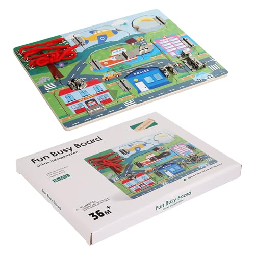 Lpsdssre Toddler Sensory Board | Urban Transportation Puzzle | Toddler Travel Toy | Educational Activity Board | Sensory Development Toy Educational Sensory Experience for Kids and Children Lpsdssre Toddler Sensory Board | Urban Transportation Puzzle | Toddler Travel Toy | Educational Activity Board | Sensory Development Toy Educational Sensory Experience for Kids and Children von Lpsdssre
