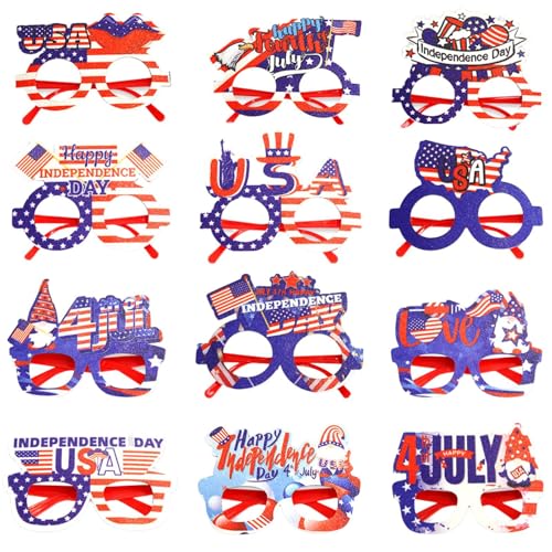 Patriotische Dekorationen Party Sonnenbrille, 4. Juli Fotokabinen -Requisiten, 12 -fache Sonnenbrille Tag Party, Edeles Design, Premium -Qualität, Stilvolles, Premium -Material, 15x12 Cm, Für Den Tag Patriotische Dekorationen Party Sonnenbrille, 4. Juli Fotokabinen -Requisiten, 12 -fache Sonnenbrille Tag Party, Edeles Design, Premium -Qualität, Stilvolles, Premium -Material, 15x12 Cm, Für Den Tag von Lpsdssre